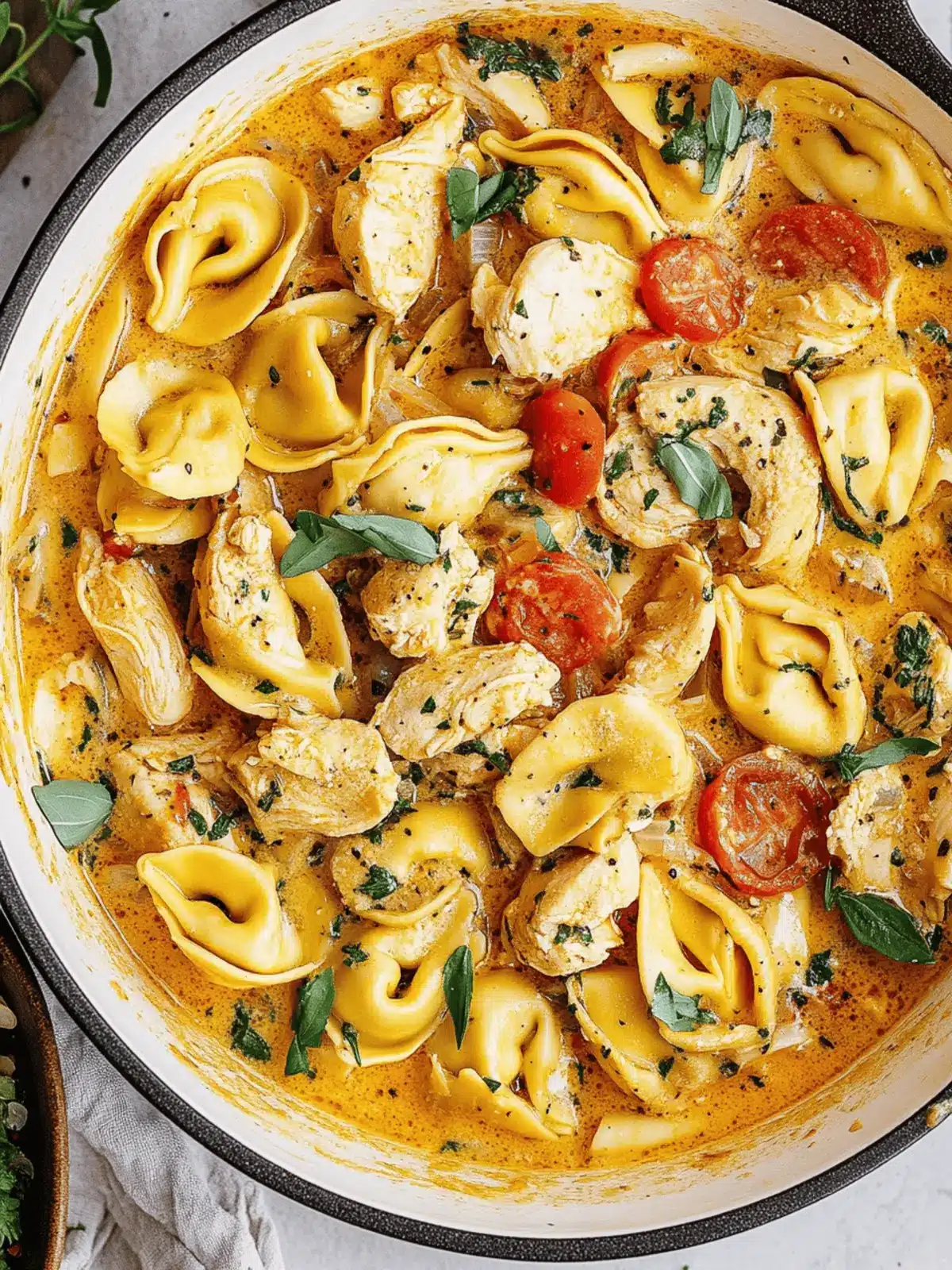 Creamy Chicken Tortellini