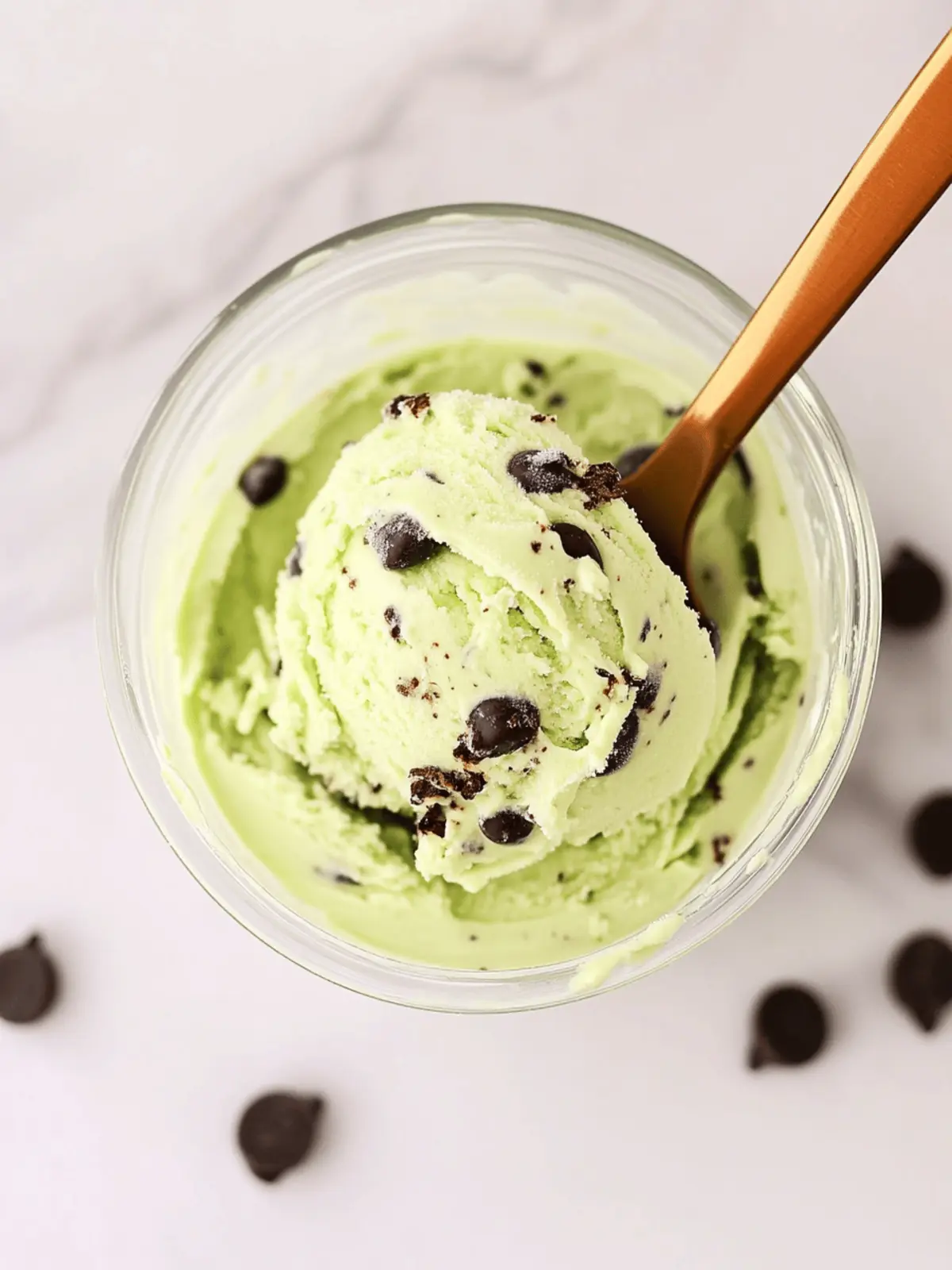 Mint Chocolate Chip Protein Ice Cream