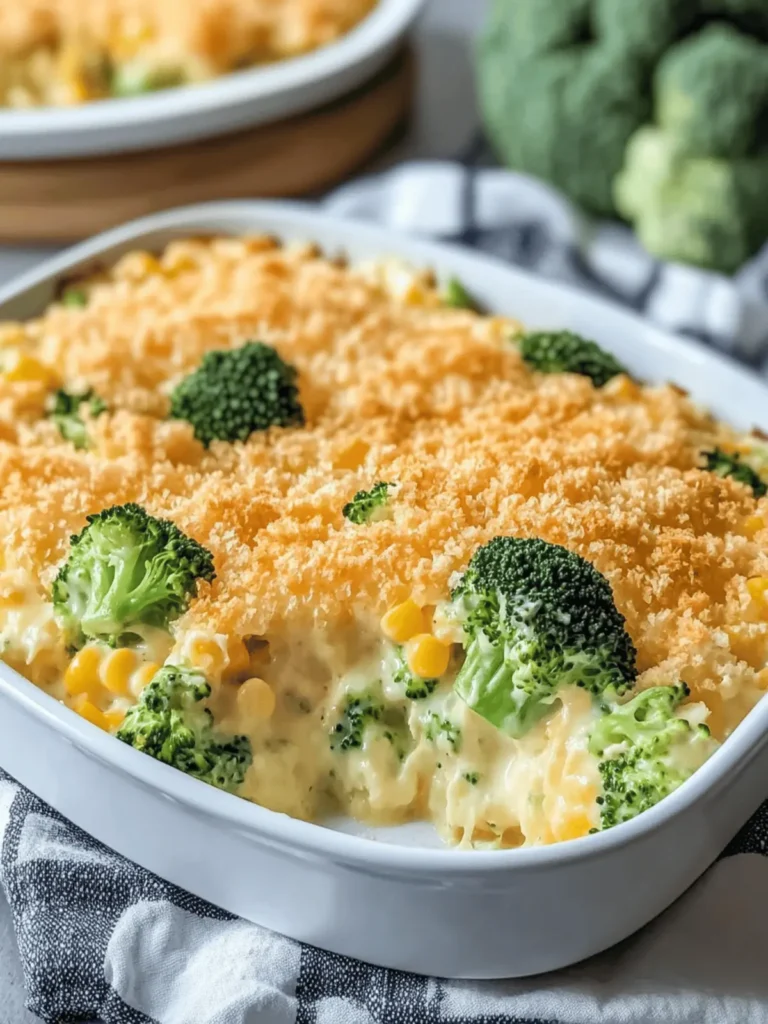 Creamy Broccoli Cheese Casserole
