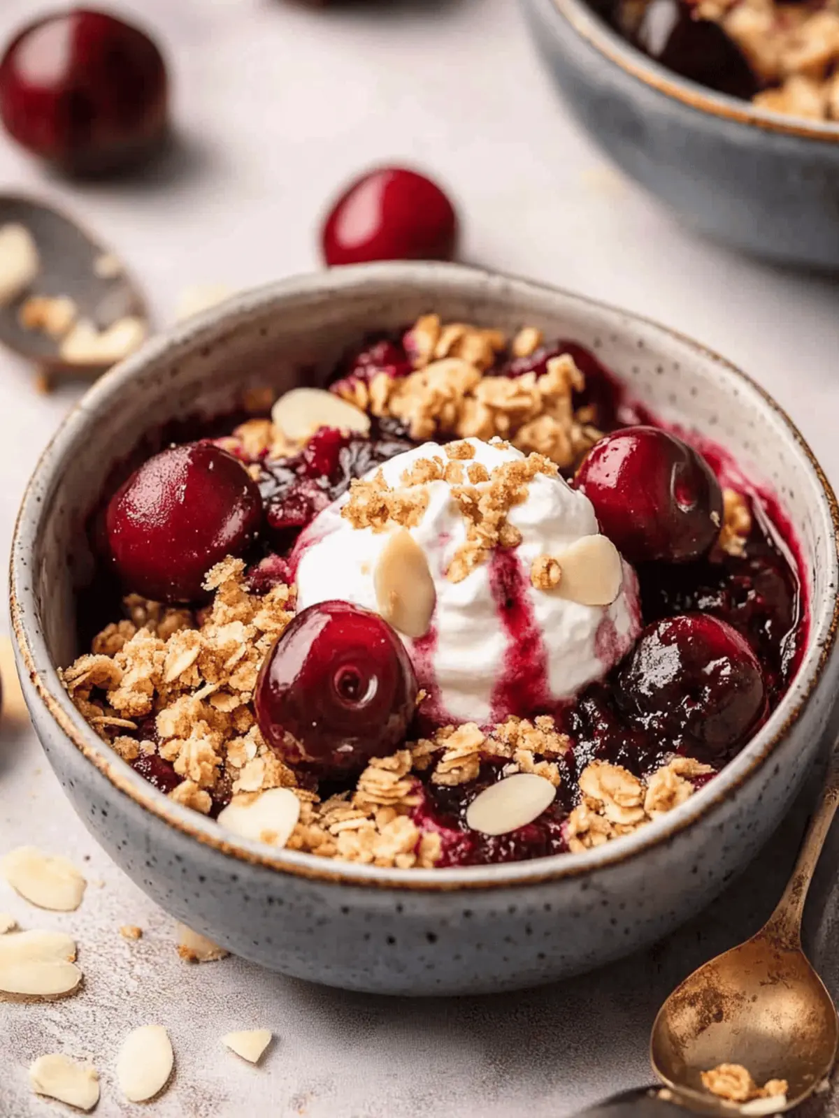 Almond Cherry Crisp Recipe