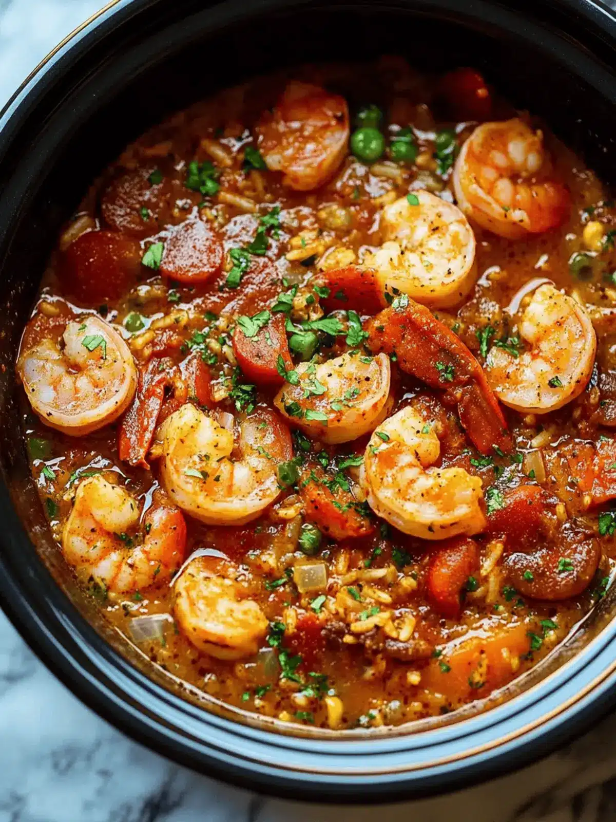 Slow Cooker Cajun Jambalaya