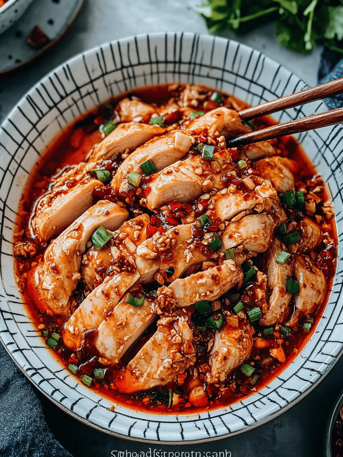 Irresistible Sichuan Chicken in Red Oil Sauce You'll Crave 5 Saliva Chicken (Sichuan Chicken in Red Oil Sauce)