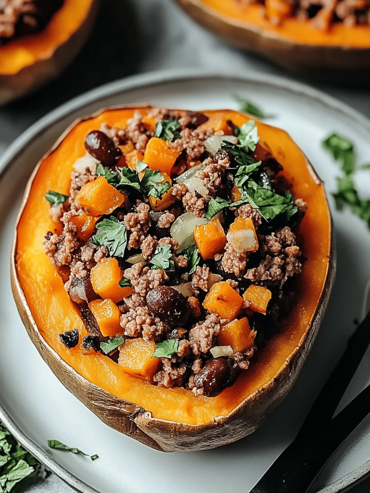 Ground Turkey Stuffed Sweet Potatoes for a Healthy Dinner Delight 3 Ground Turkey Stuffed Sweet Potato