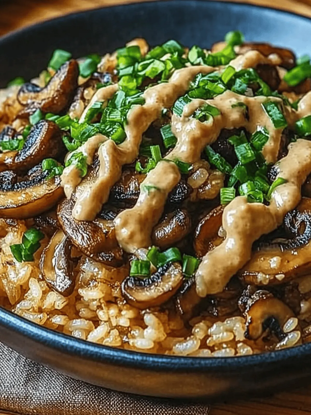 Miso Mushroom Crispy Rice