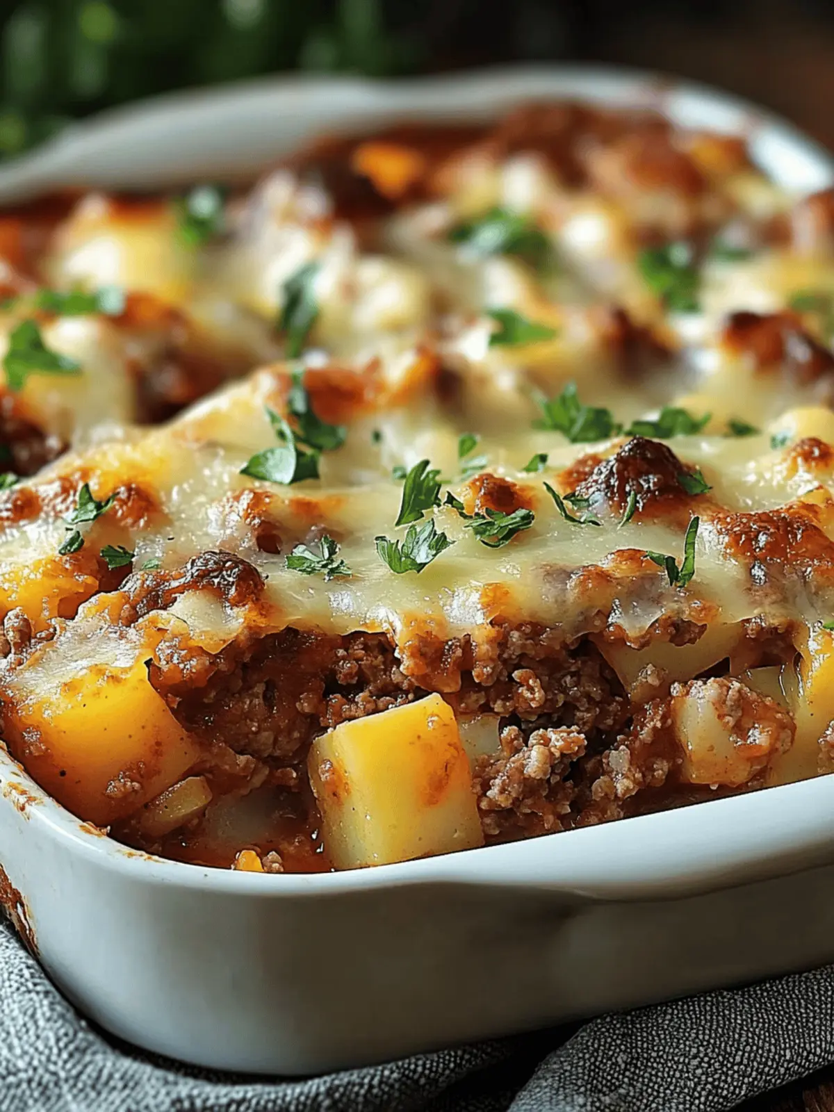 Tasty Loaded Potato Meatloaf Casserole