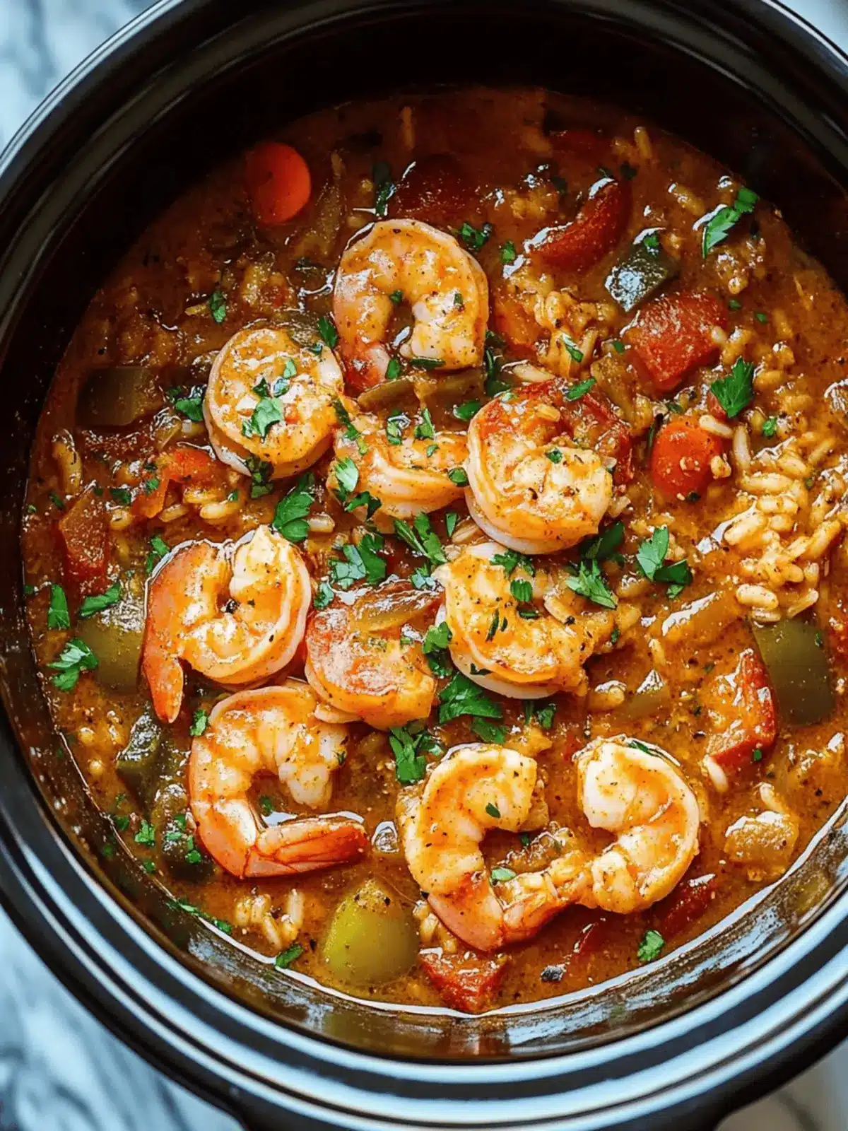 Slow Cooker Cajun Jambalaya
