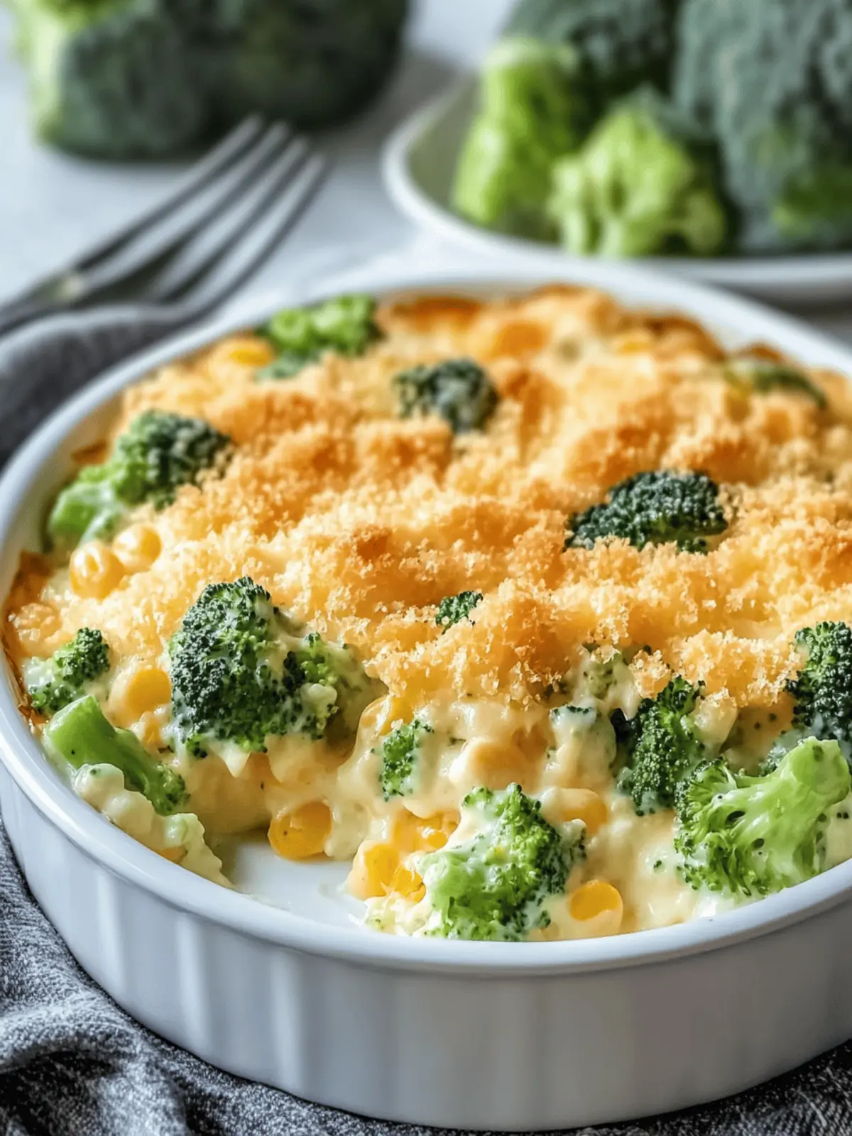 Deliciously Easy Creamy Broccoli Cheese Casserole Recipe 3 Creamy Broccoli Cheese Casserole