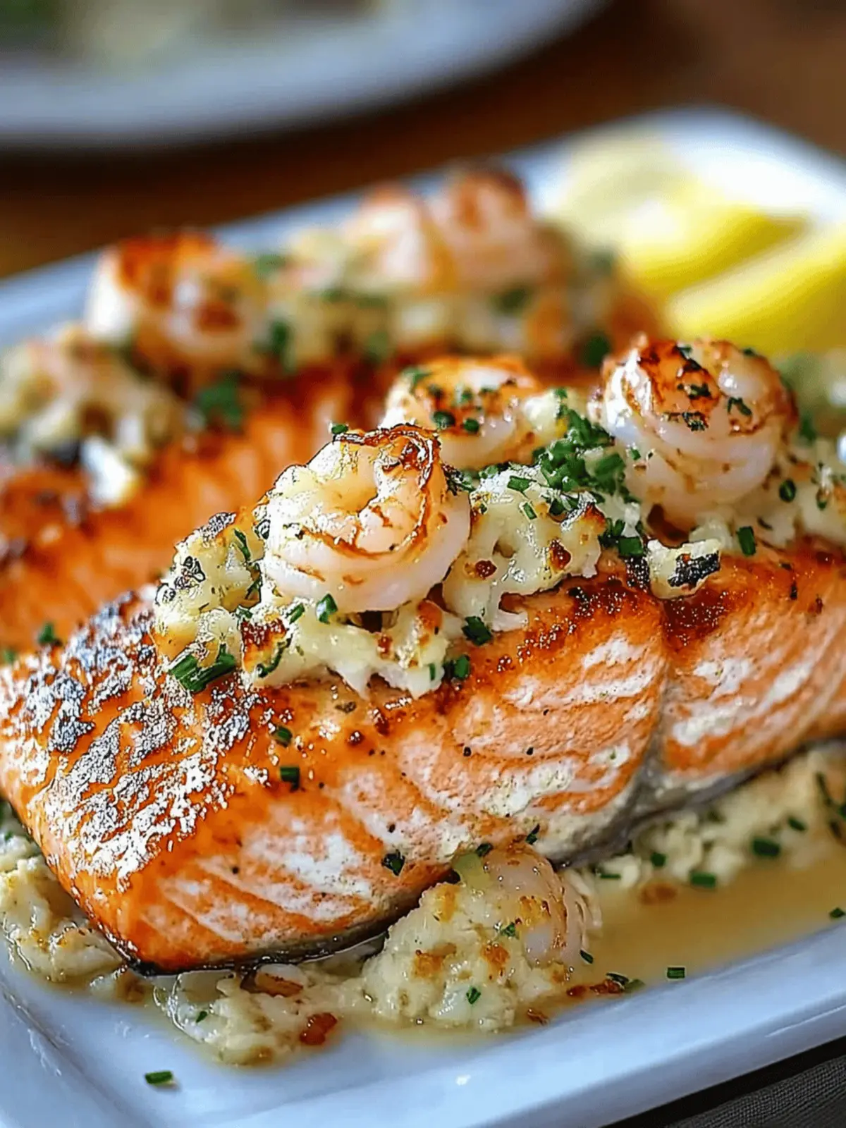 Elegant Crab Shrimp Stuffed Salmon for a Gourmet Dinner Delight 5 Elegant Crab Shrimp Stuffed Salmon