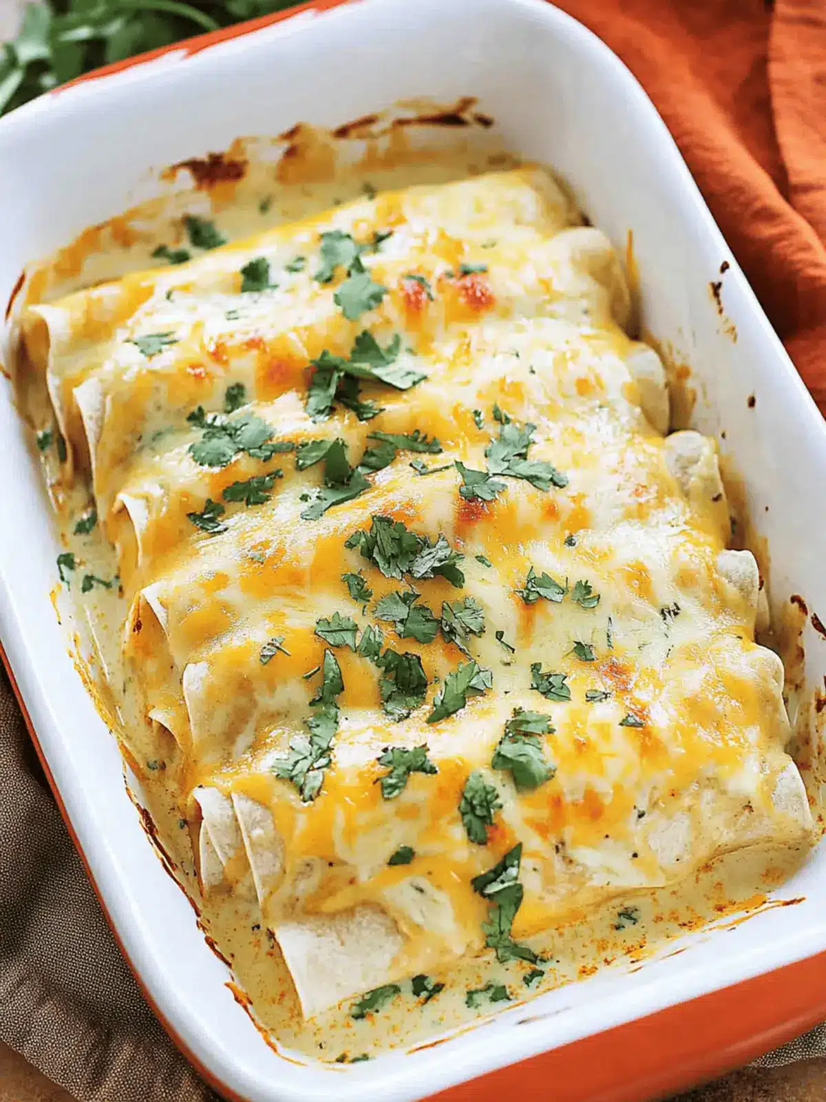 Chicken Enchiladas with Sour Cream Sauce