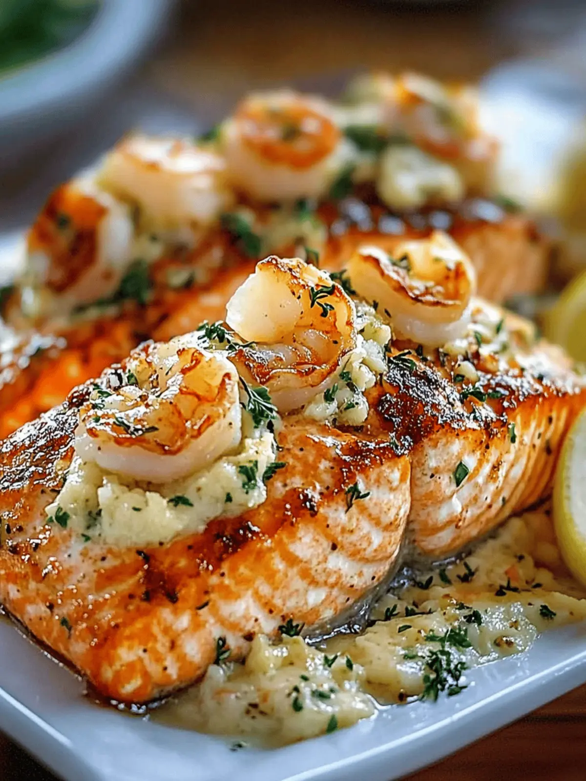 Elegant Crab Shrimp Stuffed Salmon for a Gourmet Dinner Delight 2 Elegant Crab Shrimp Stuffed Salmon