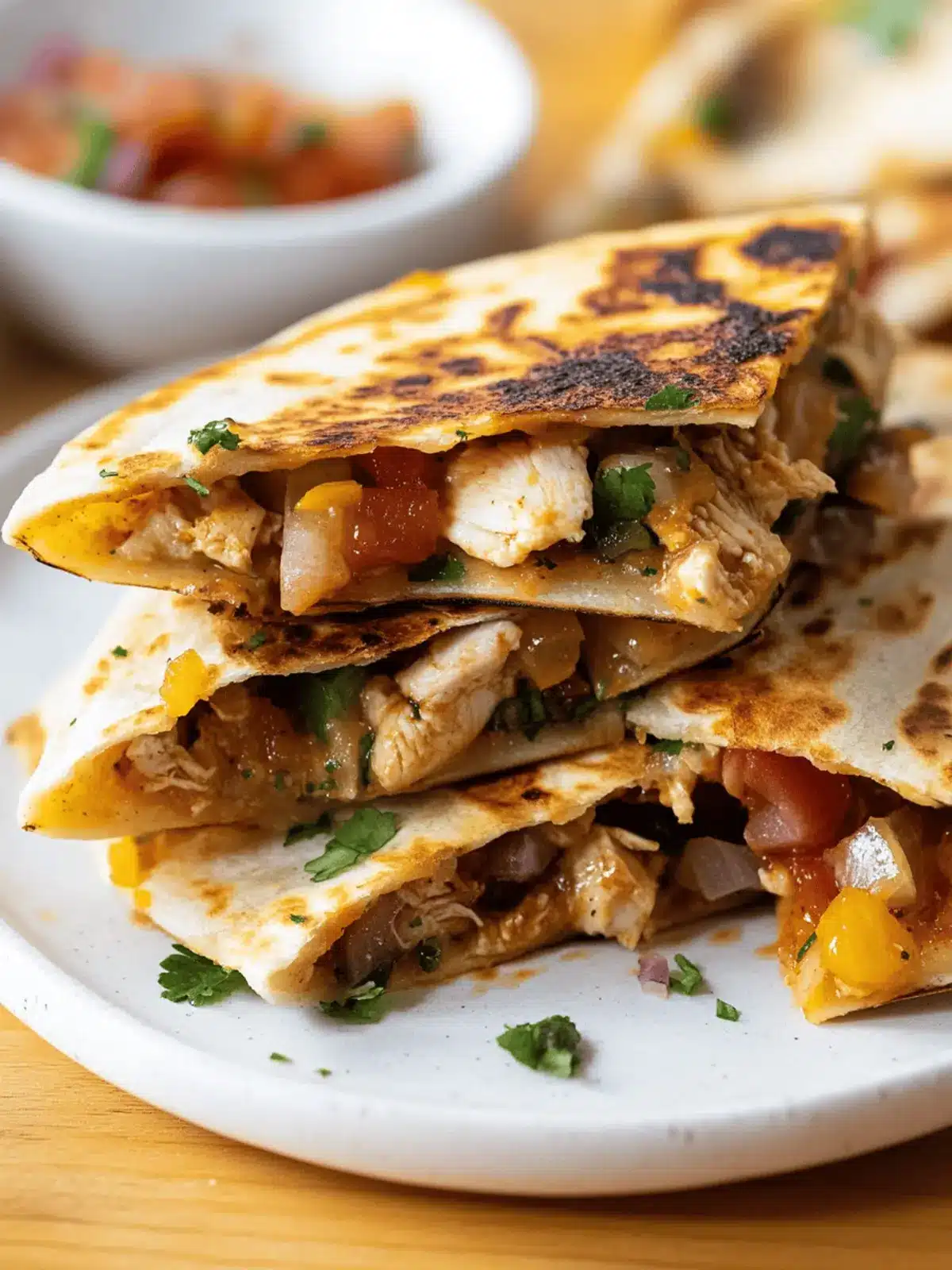Crispy Chicken Quesadillas Ready in Just 20 Minutes 4 Chicken Quesadillas