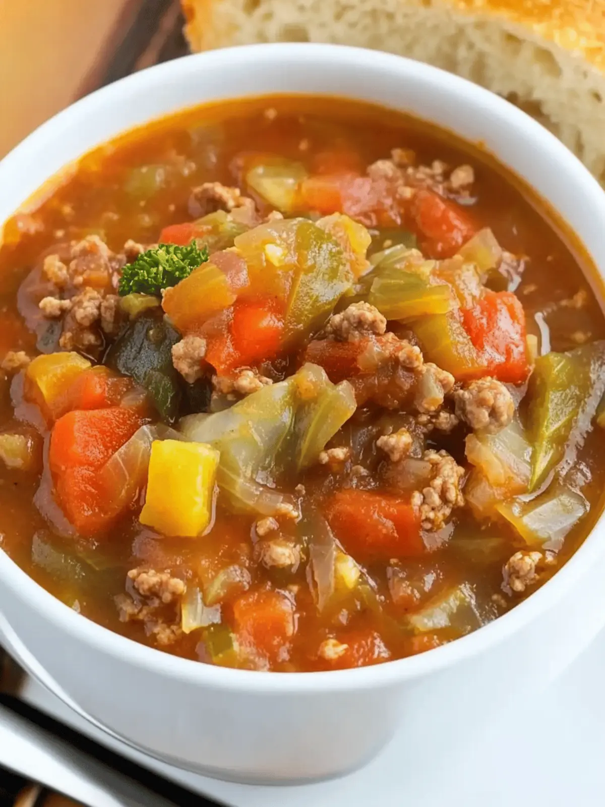 Ground Beef and Cabbage Soup: A Cozy Family Favorite Recipe 3 Ground Beef and Cabbage Soup