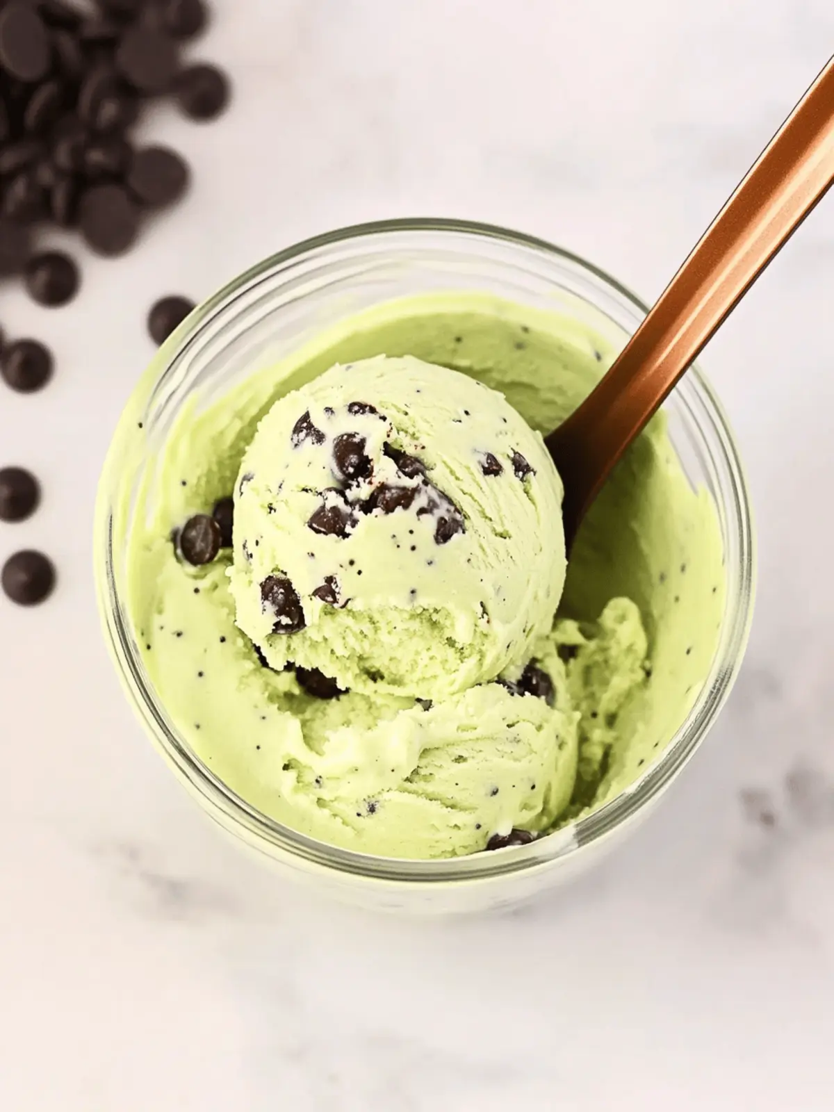 Mint Chocolate Chip Protein Ice Cream