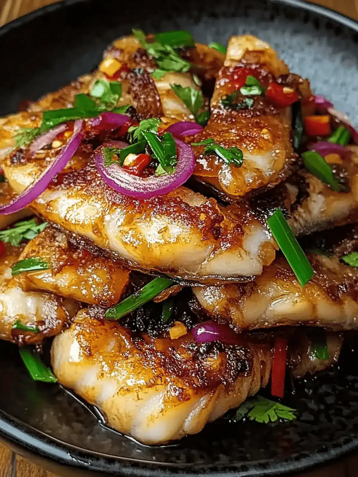 Ginger Onion Fried Sea Bass Recipe